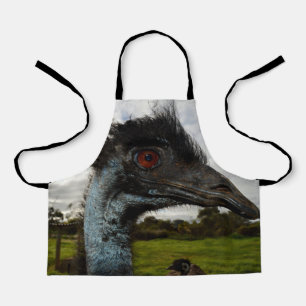 "Twinkle in the Eye: An Emu’s Curious Gaze" Apron