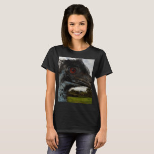 "Twinkle in the Eye: An Emu’s Curious Gaze" T-Shirt