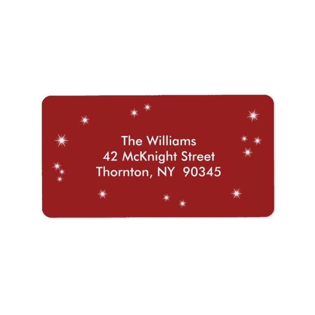 Twinkle Lights Address Label (Front)
