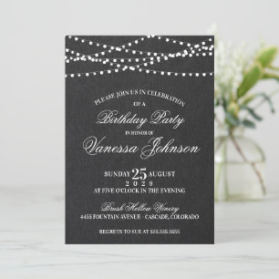 Twinkle Lights Party Invite