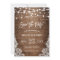 Twinkle Lights Rustic Wood Lace