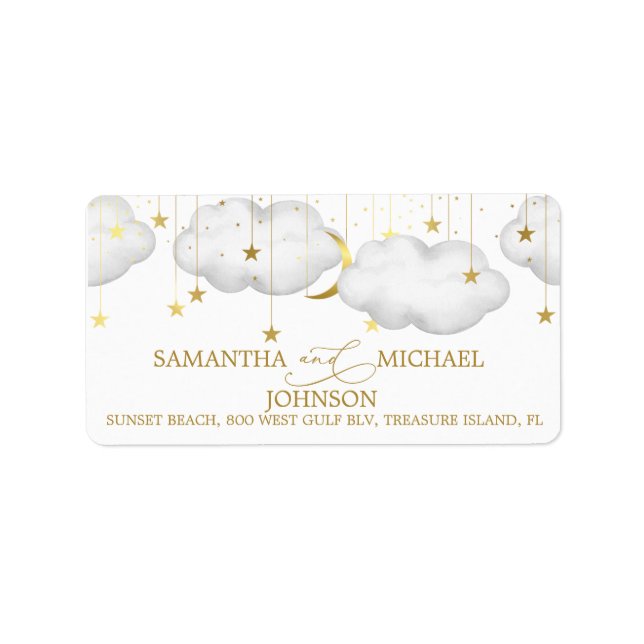 Twinkle Litter Star Address Labels (Front)