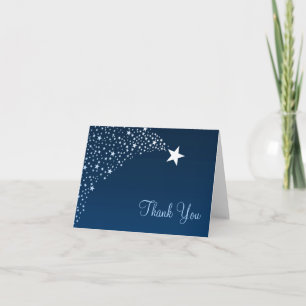 Twinkle Little Shooting Star Baby Shower Thank You Card