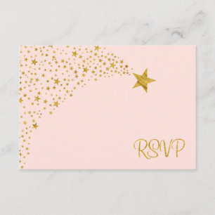 Twinkle Little Shooting Star Pink Gold RSVP