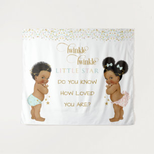 Twinkle Little Star Baby Gender Neutral Ethnic Tapestry