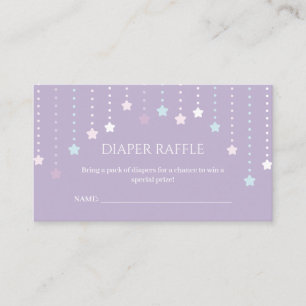 Twinkle Little Star Baby Shower Diaper Raffle Enclosure Card