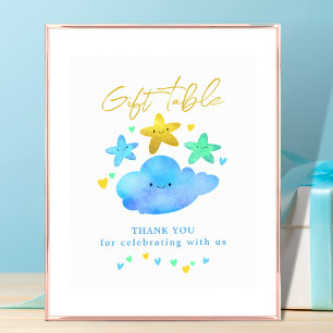 Twinkle Little Star Baby Shower Gift Table Sign