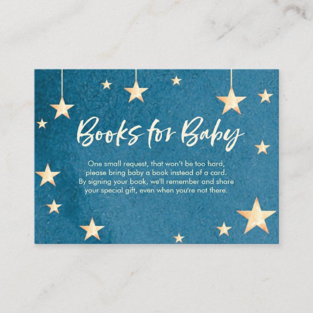 Twinkle little star Baby Shower Insert Card (Front)