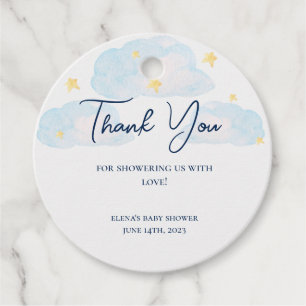 Twinkle Little Star Baby Shower Party Favour Tag