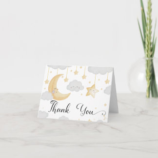 Twinkle Little Star Baby Shower Thank You Card