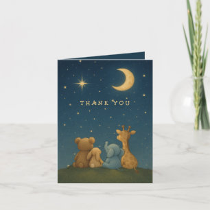 Twinkle Little Star Baby Shower Thank You Card