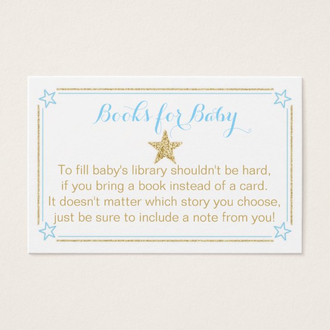 Twinkle Little Star Blue Gold Books For Baby (Front)