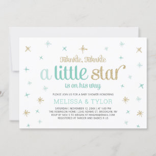 Twinkle Little Star Boy Baby Shower, Sprinkle Invitation