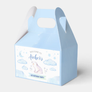 Twinkle little star favour box, boy baby shower favour box