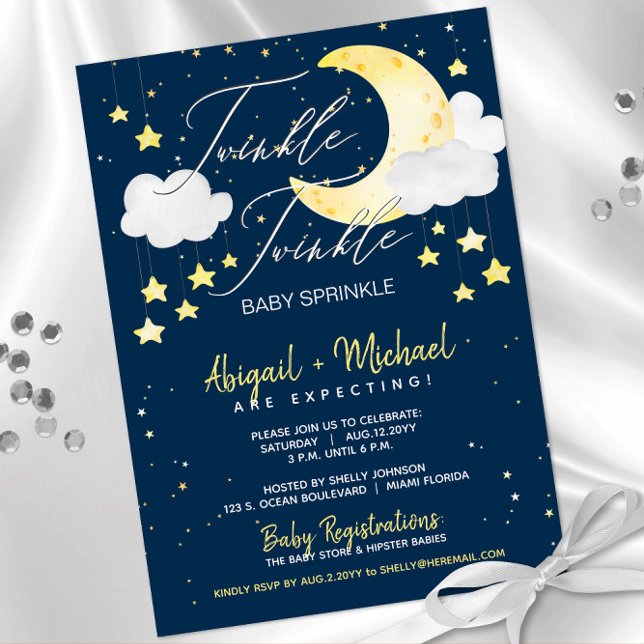 Twinkle Little Star Gender Neutral Baby Shower Invitation (Creator Uploaded)