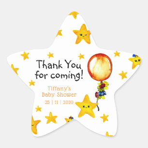 Twinkle Little Star Gender Neutral Baby Shower Sticker