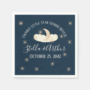 Twinkle Little Star Gender Reveal- Celestial Napkin