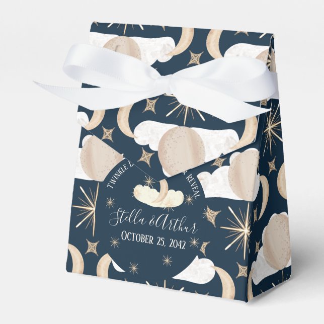 Twinkle Little Star Gender Reveal– Celestial Party Favour Box (Front Side)