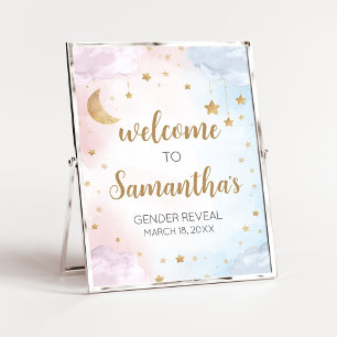Twinkle Little Star Gender Reveal Welcome Sign