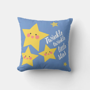 Twinkle Little Star Happy Yellow Stars Cushion