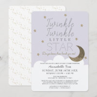 Twinkle Little Star Lilac Drive-by Baby Shower