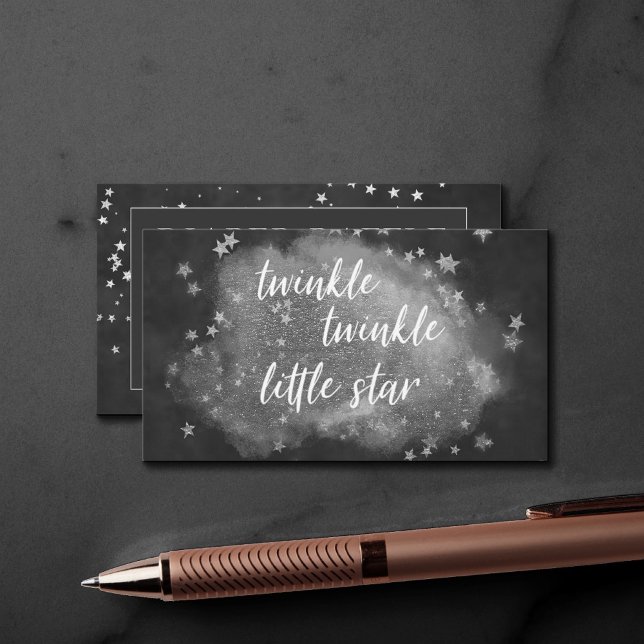 Twinkle Little Star | Monochrome Diaper Raffle Enclosure Card (Creator Uploaded)