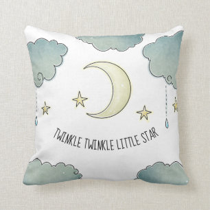 Twinkle Little Star Moon and stars Cushion