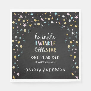 Twinkle Little Star One Year Old Is What You Are! Napkin