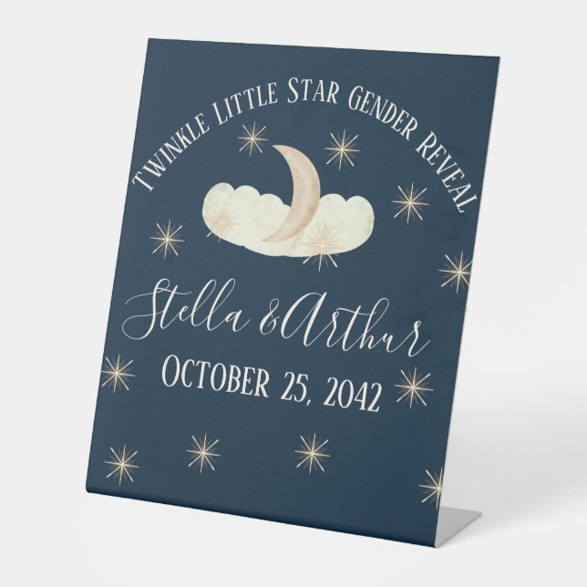 Twinkle Little Star Party Signs – Celestial Gender (Front)