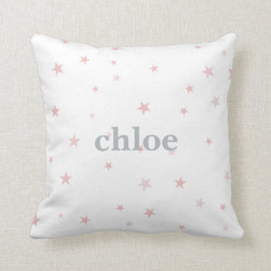 Twinkle Little Star Pink Baby Girl Nursery Cushion
