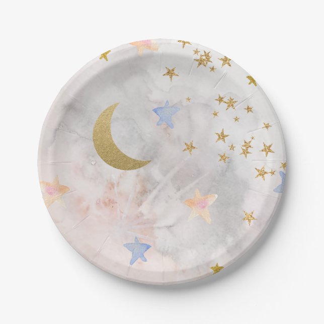 Twinkle Little Star Plates Over The Moon Plates (Front)