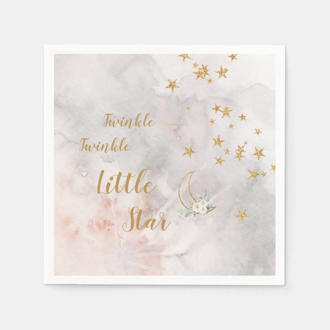 Twinkle Little Star Plates Over The Moon Plates Napkin (Front)