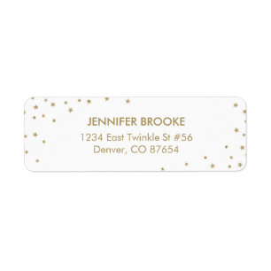 Twinkle Little Star Return Address Labels