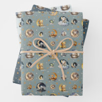 Twinkle Little Star Sleepy Cute Animals Pattern