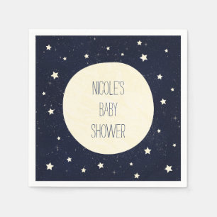 Twinkle Little Star Starry Sky Baby Shower Napkin