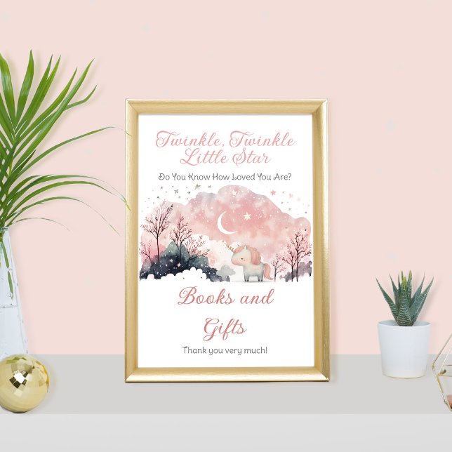 Twinkle Little Star Unicorn Shower Books and Gifts Poster (Creator Uploaded)