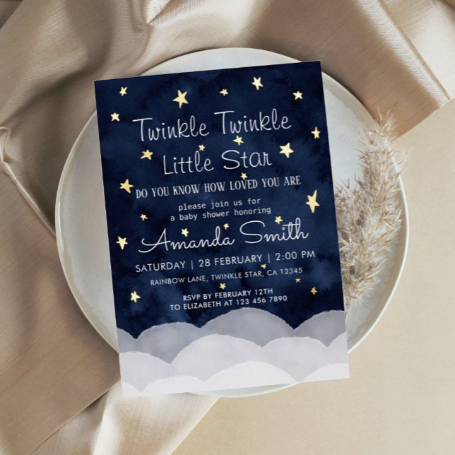 Twinkle Little Star Whimsical Baby Shower  (Creator Uploaded)