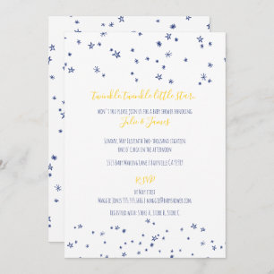 Twinkle Little Stars Baby Shower Invitations