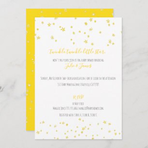 Twinkle Little Stars Baby Shower Invitations