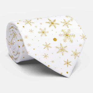 Twinkle Snowflake 3 -Gold & White- Tie