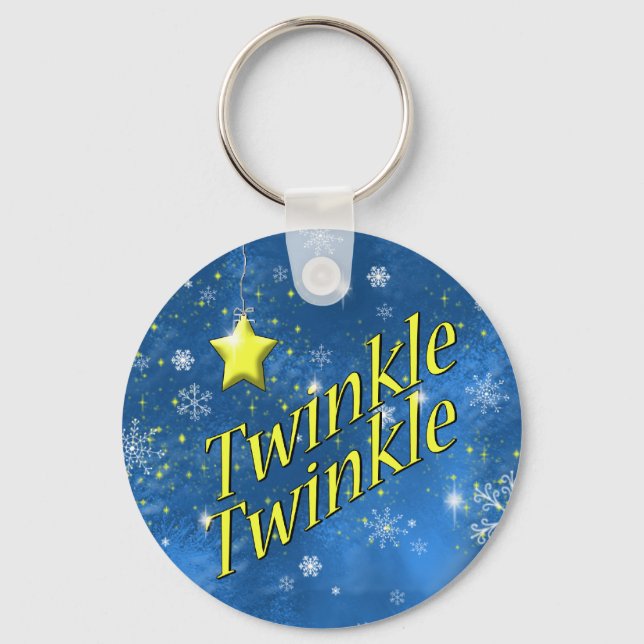 Twinkle Snowflake Key Ring (Front)