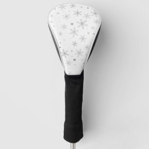 Twinkle Snowflake -Silver Grey & White- Golf Head Cover