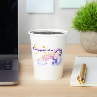 ⭐ Twinkle Sparkle Unicorn Paper Cup 🌈✨