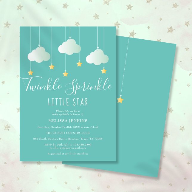 Twinkle Sprinkle Little Star Baby Shower Invitation (Twinkle Sprinkle Little Star Baby Shower Invitation)