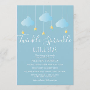 Twinkle Sprinkle Little Star Baby Shower/Sprinkle Invitation