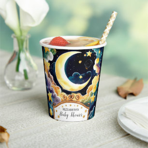 Twinkle Star Boho Celestial Baby Shower Paper Cups