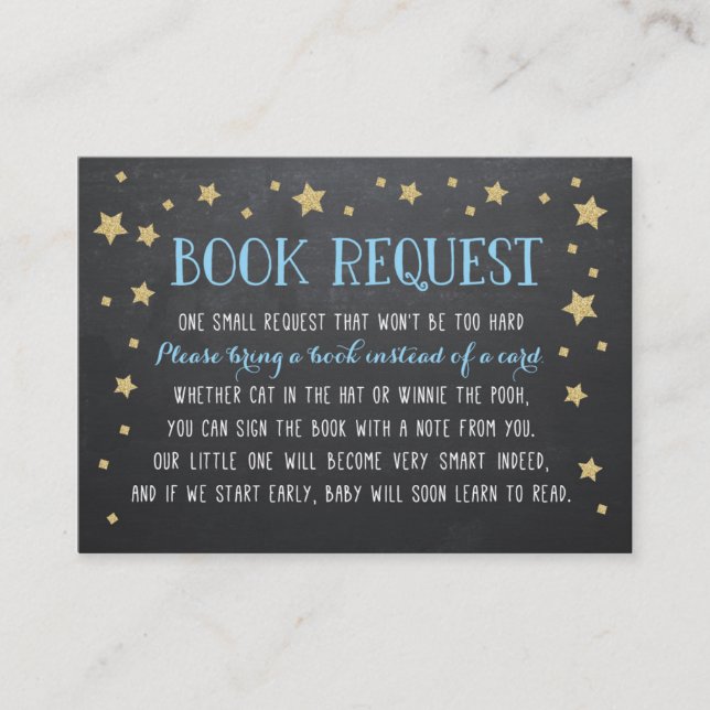 Twinkle Star Book Request, Nursery Rhyme Enclosure Card (Front)