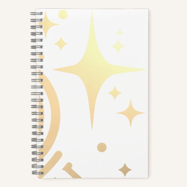 Twinkle stars, Beacon of the Limitless Digital Age Notebook (Front)