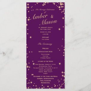 Twinkle Stars Purple and Gold Sparkle Program