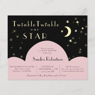 Twinkle Stars Shining   Black Budget Baby Shower
